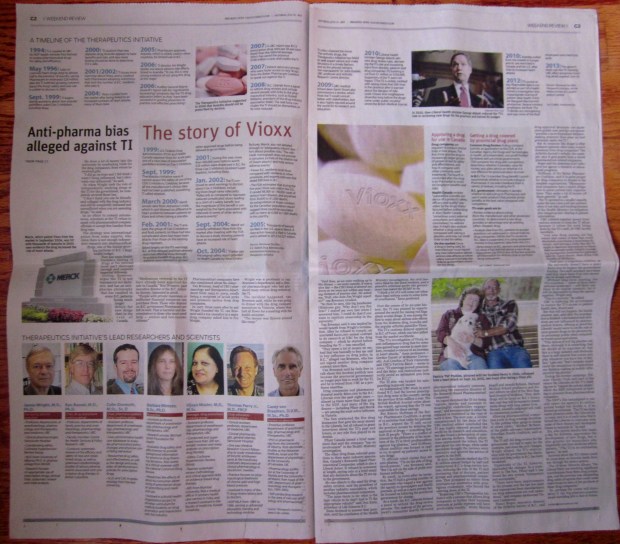 Pages C2 and C3 of July 13 Vancouver Sun C section. 