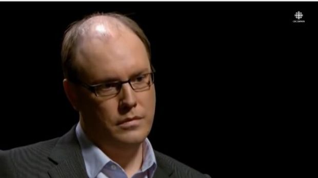 Chris Boyce, executive director of CBC radio, being interviewed on the CBC television program The Fifth Estate in November 2014. (credit: YouTube)